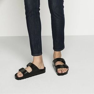 NIB Birkenstock Arizona Eva Sandals Black narrow fit